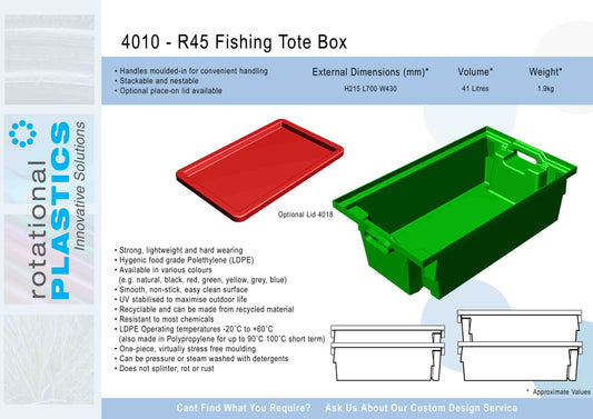 R45 Bin and optional Lid