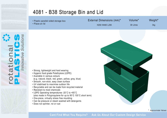 B38 Storage Bin & Lid